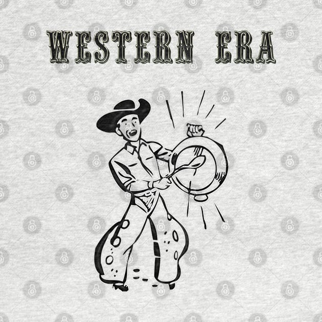 Western Era - Cowboy Calling Lunch by The Black Panther